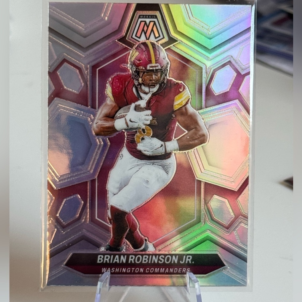 2024 Brian Robinson Jr Silver Panini Mosaic Prizm Mint condition